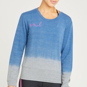 SoulCycle Monroe Dip Dye Embroidered Sweatshirt